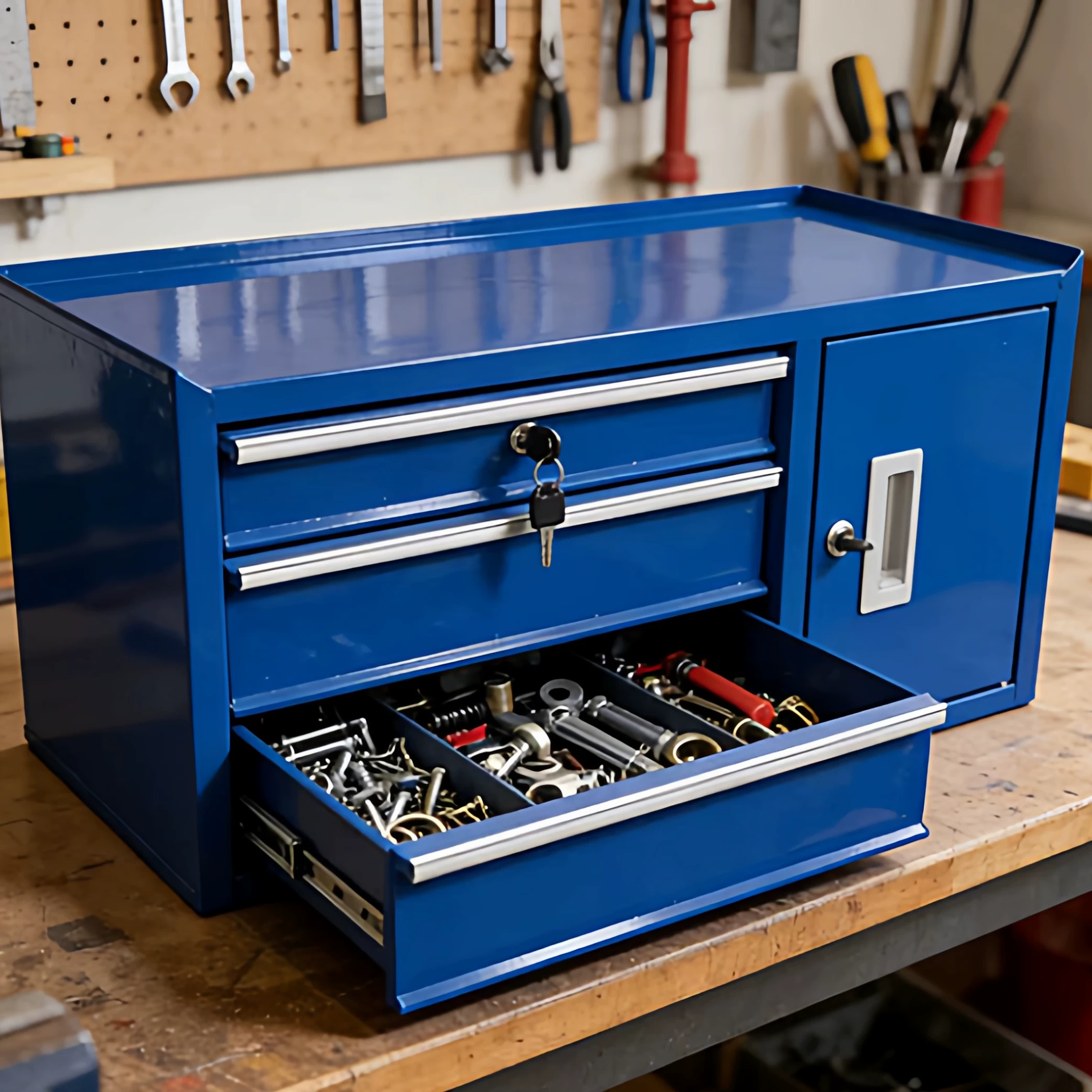 Workshop Tools Box - Kabinet Alat Meja Besi Serbaguna, Kotak