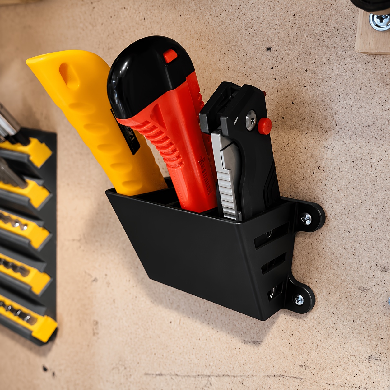 Workshop Tools Knife - Rak Penyimpanan Pisau Serbaguna Empat Slot