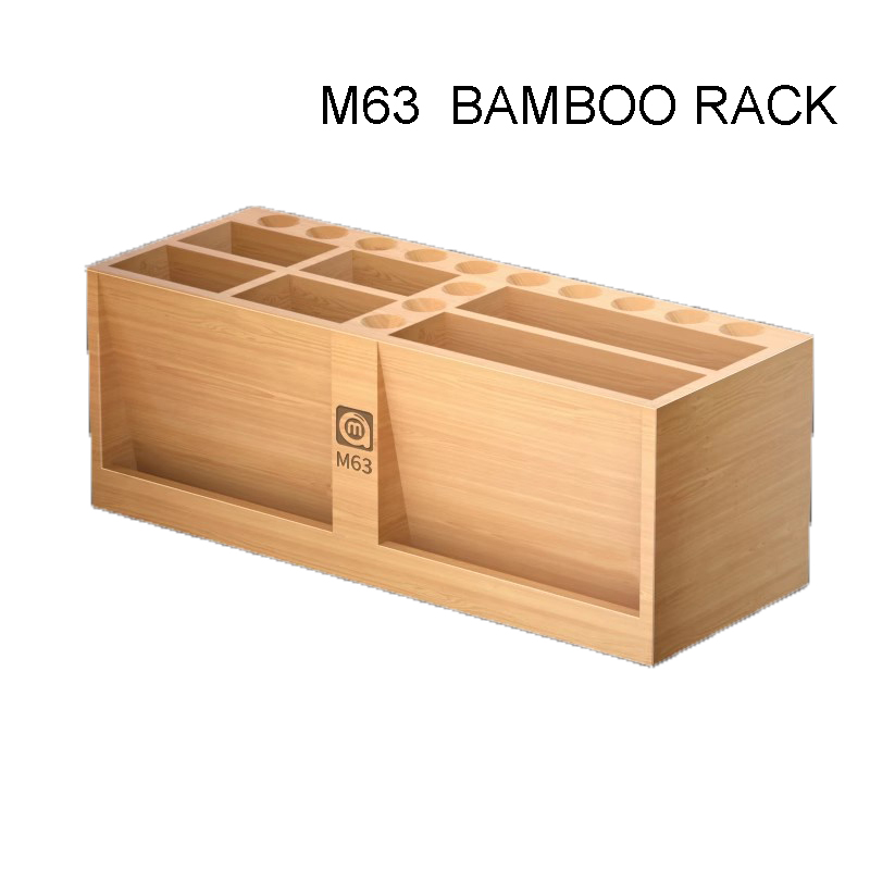 Workshop Tools Box - Amaoe M63 kotak penyimpanan Bambo, rak