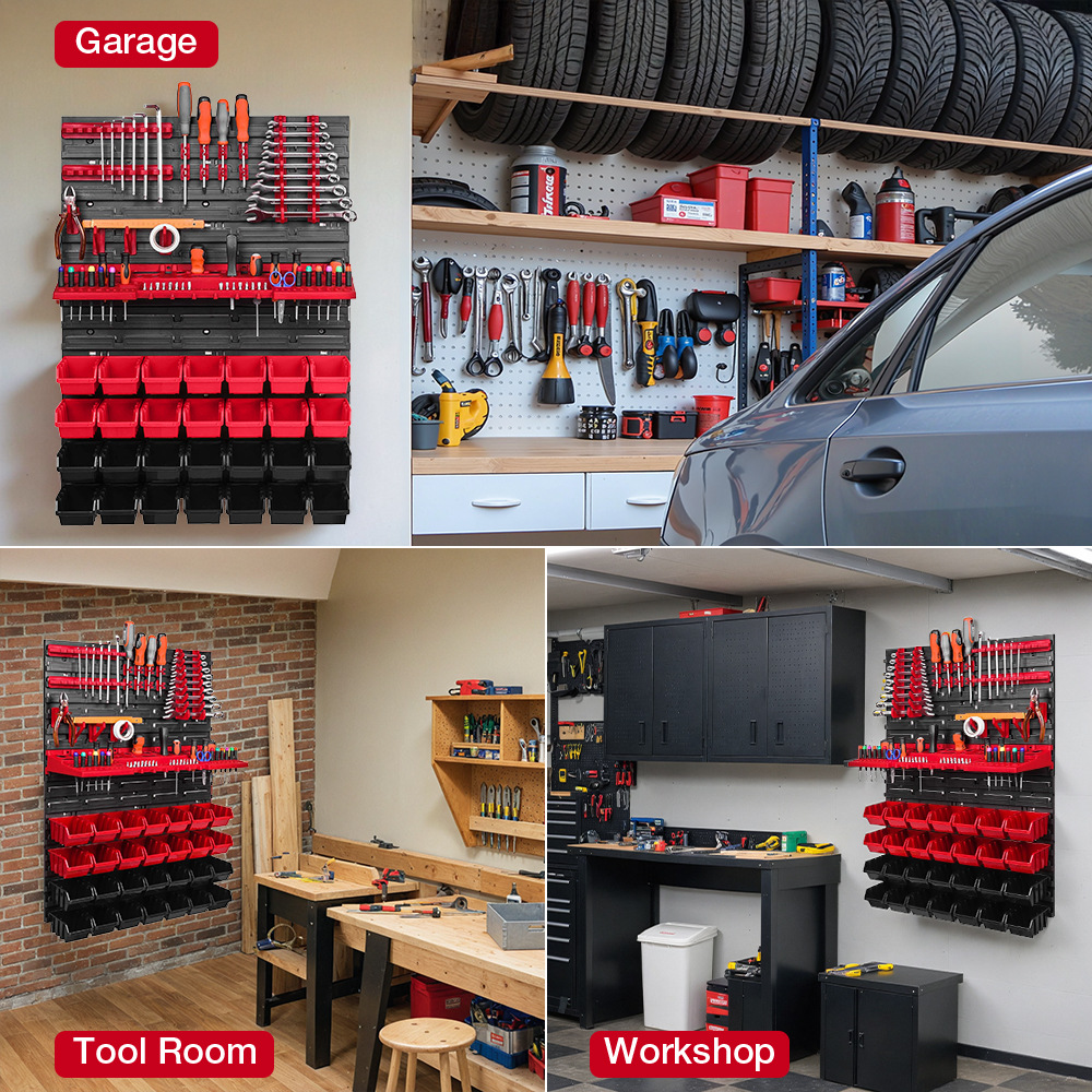 Workshop Tools Box - Rak Penyimpanan Dinding untuk Peralatan, Tempat