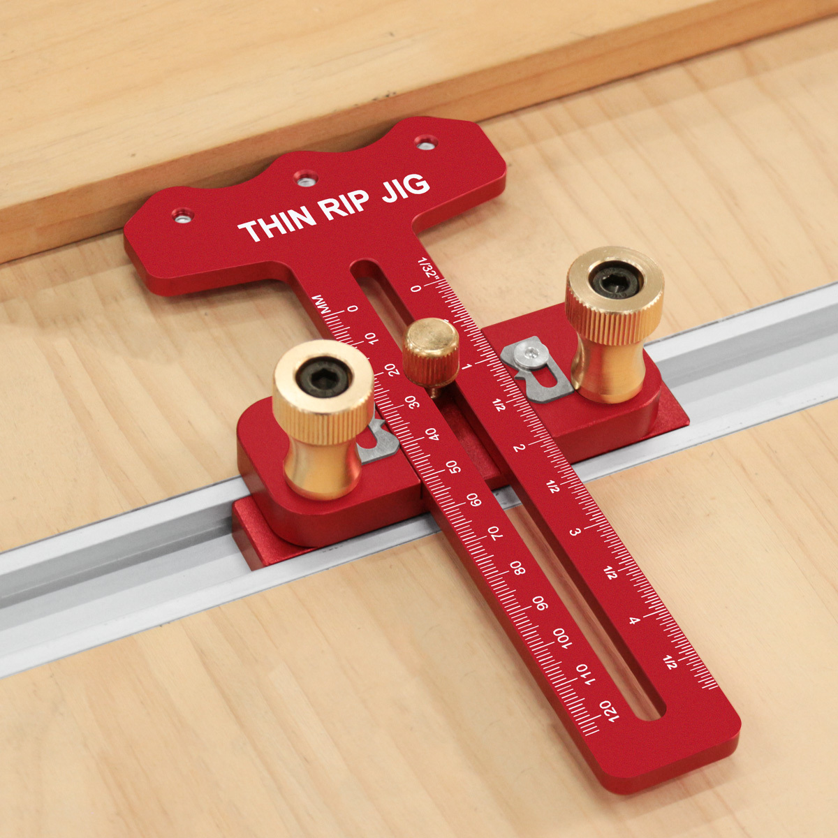 Dowel Jig Kit - Jig Gergaji Meja Rip Tipis, Jig