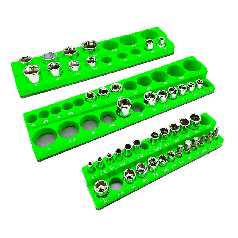 Workshop Tools Box - Rak Penyimpanan Rel Magnetik Organizer Soket