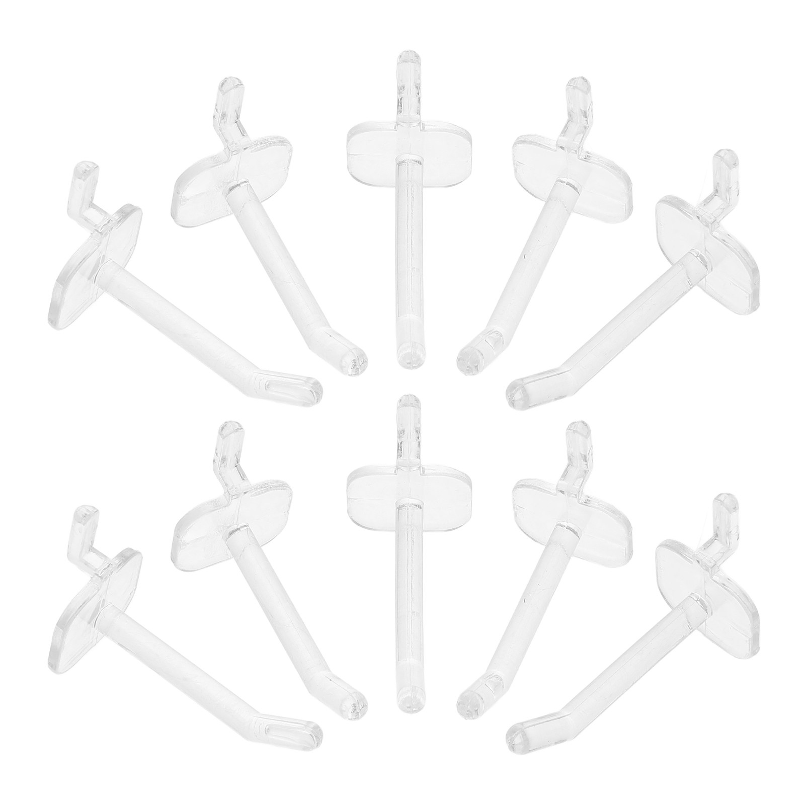 Workshop Tools.Hanging Board - 50 buah pengait plastik transparan untuk