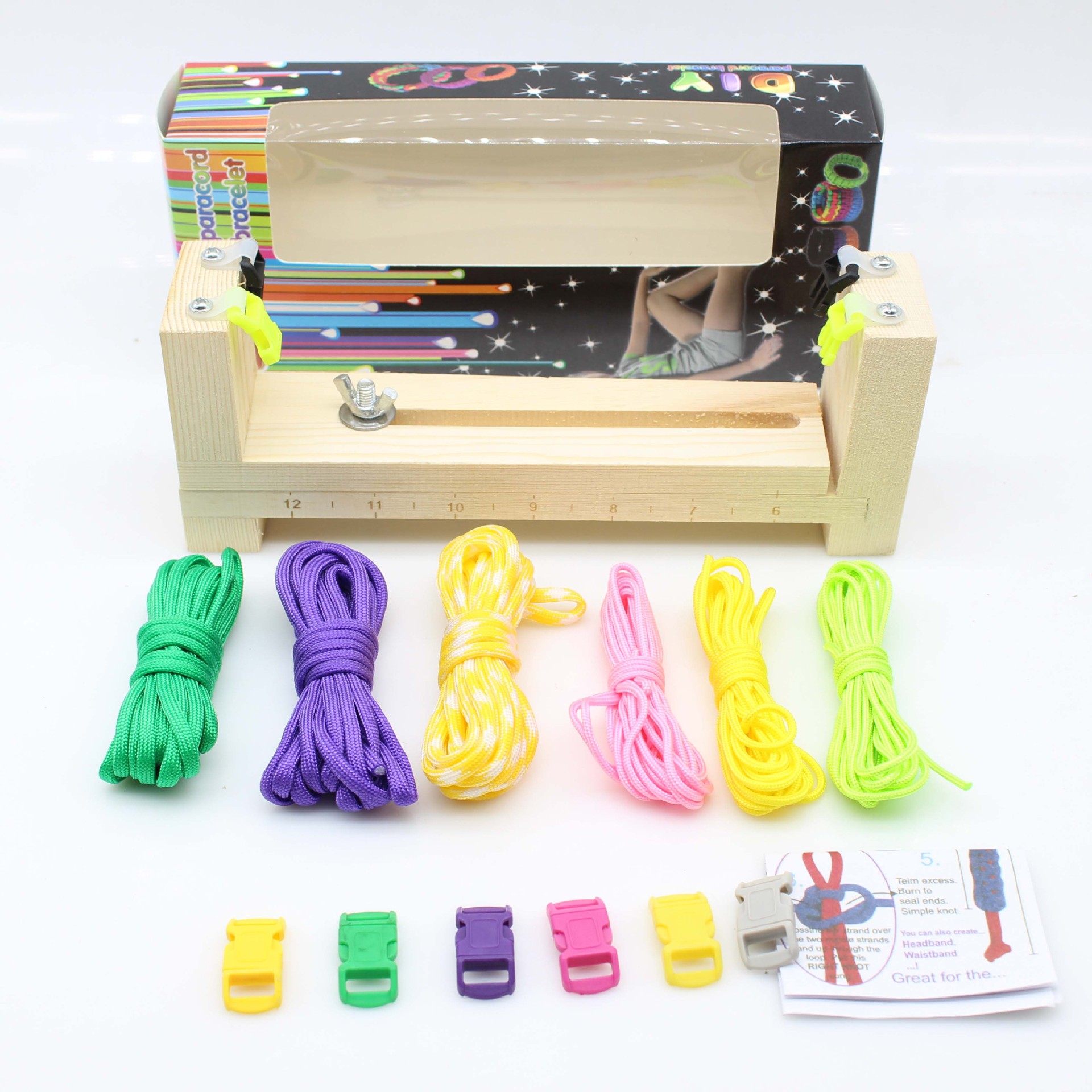 Dowel Jig Kit - Paracord kayu Jig gelang pembuat Kit