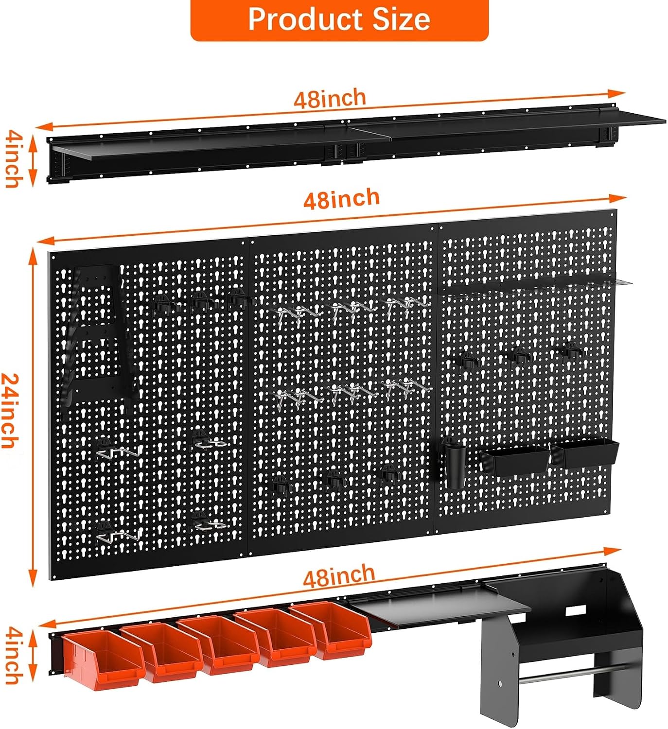 Panel Organizer Dinding Pegboa - Workshop Tools.Hanging Board ulasan dan harga