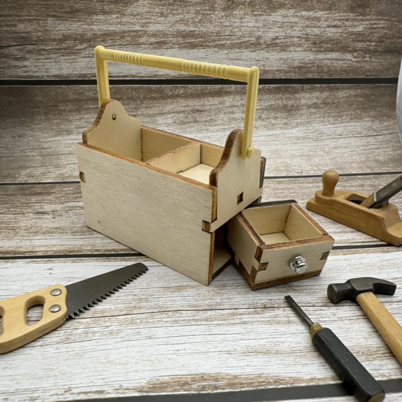 【BS】1/12 Kotak Peralatan Mini  - Workshop Tools Toy ulasan dan harga