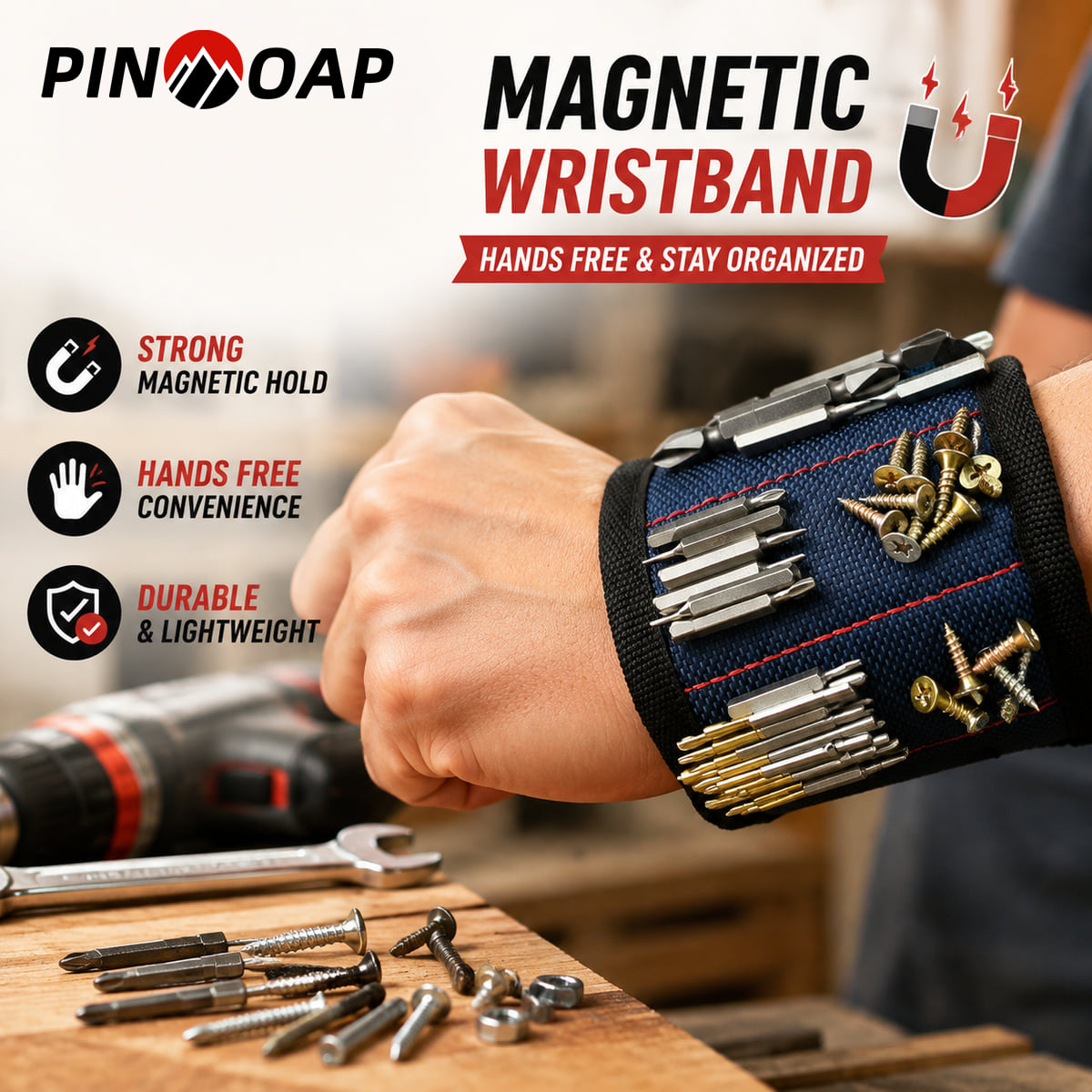 PINMOAP, Gelang Tangan Magneti - Workshop Electric Tools ulasan dan harga