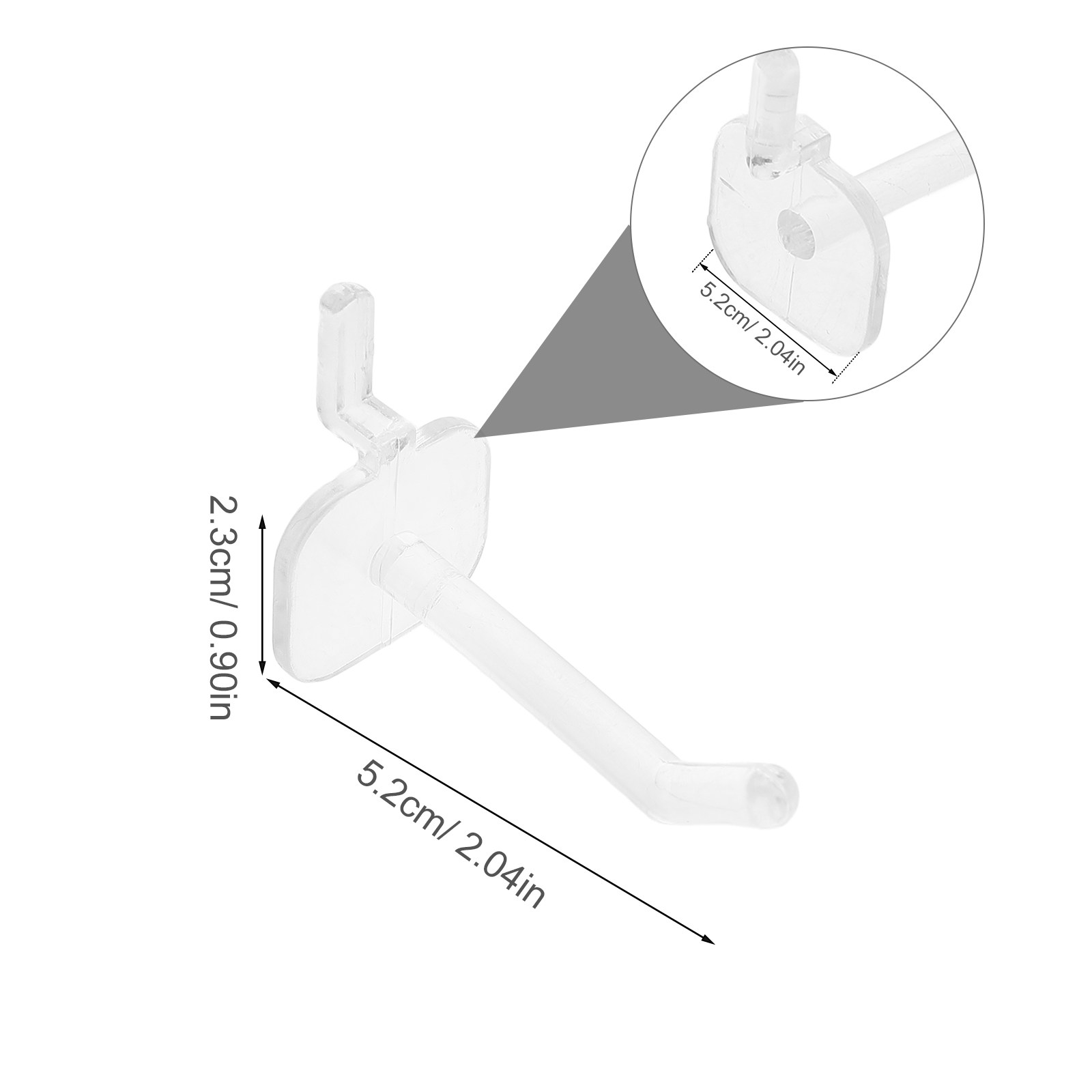 50 buah pengait plastik transp - Workshop Tools.Hanging Board ulasan dan harga